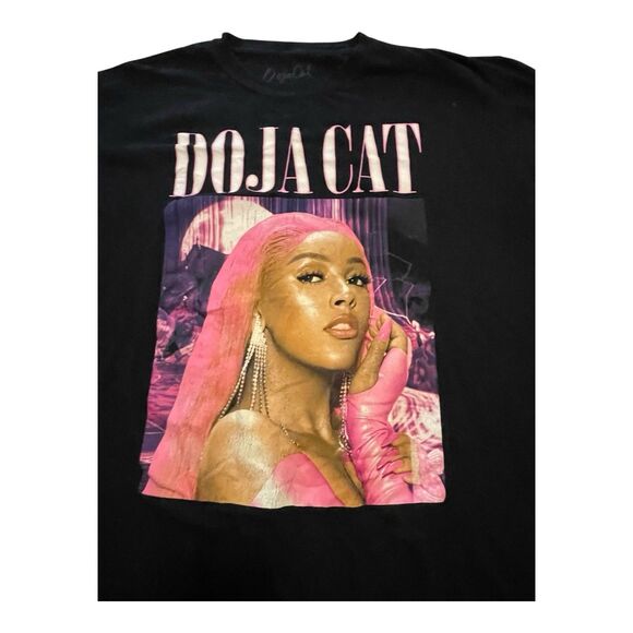 Doja Cat Hot Pink Tour 2020 Concert Black T-Shirt Men's XXL - Picture 2 of 4